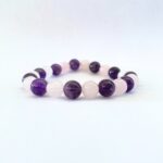 BRACELET AMETHYSTE QUARTZ ROSE