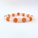 BRACELET CORNALINE QUARTZ ROSE