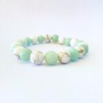 BRACELET HOWLITE AMAZONITE